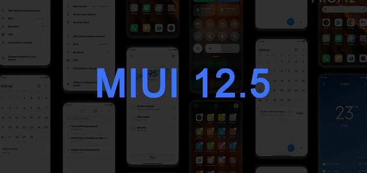 گوشی های دریافت کننده MIUI 12.5