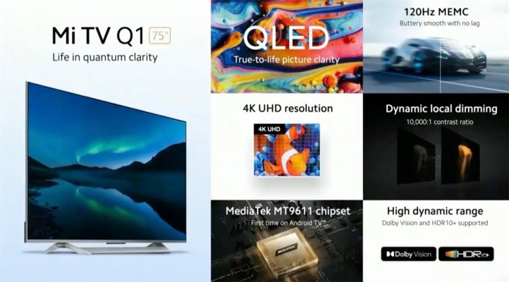 خرید تلویزیون شیائومی Xiaomi Mi TV Q1