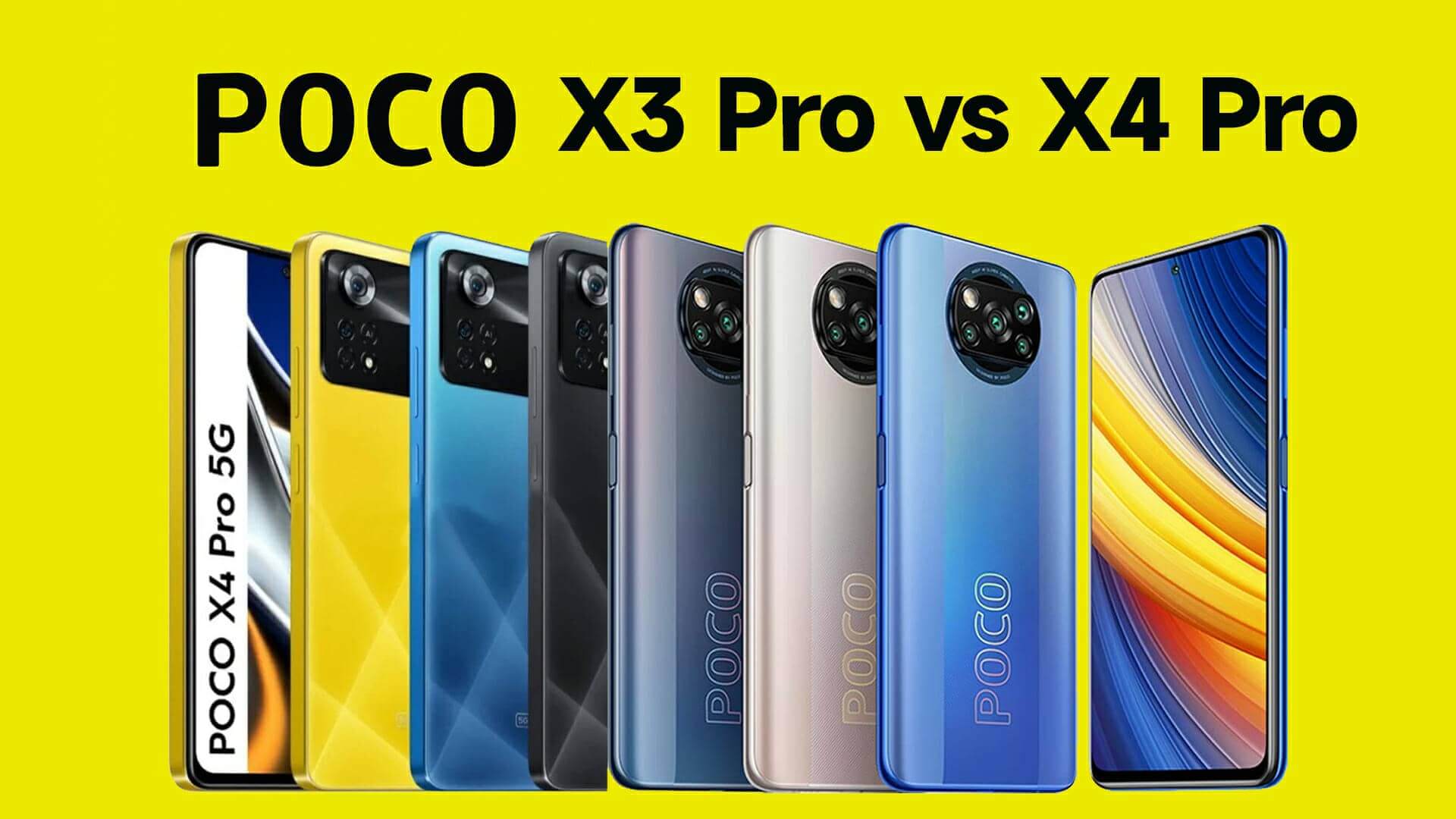 گوشی پوکو X4 پرو 5G در مقایسه با پوکو x3 پرو